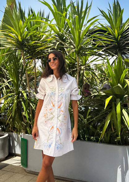Vestido Branco Amber Garden
