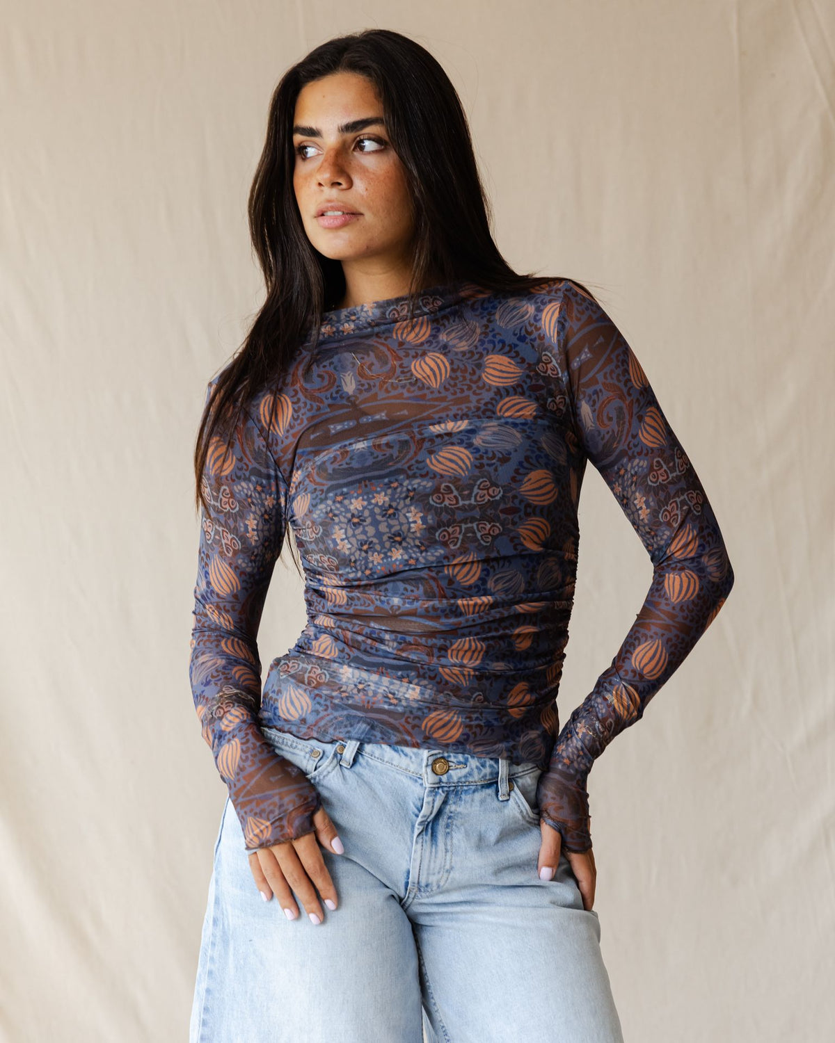 Eclipse Garden Mesh Top