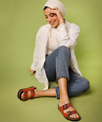 Sandali Boho Lines Hot Orange