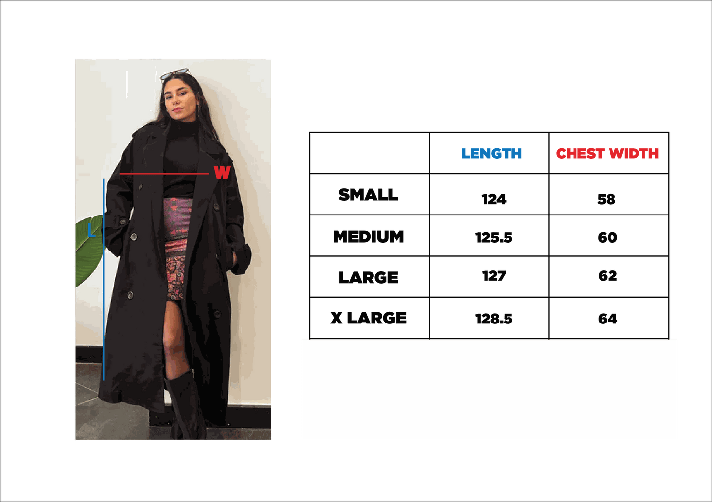 Trench Relax Fit Nero