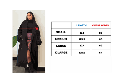 Trench Relax Fit Nero