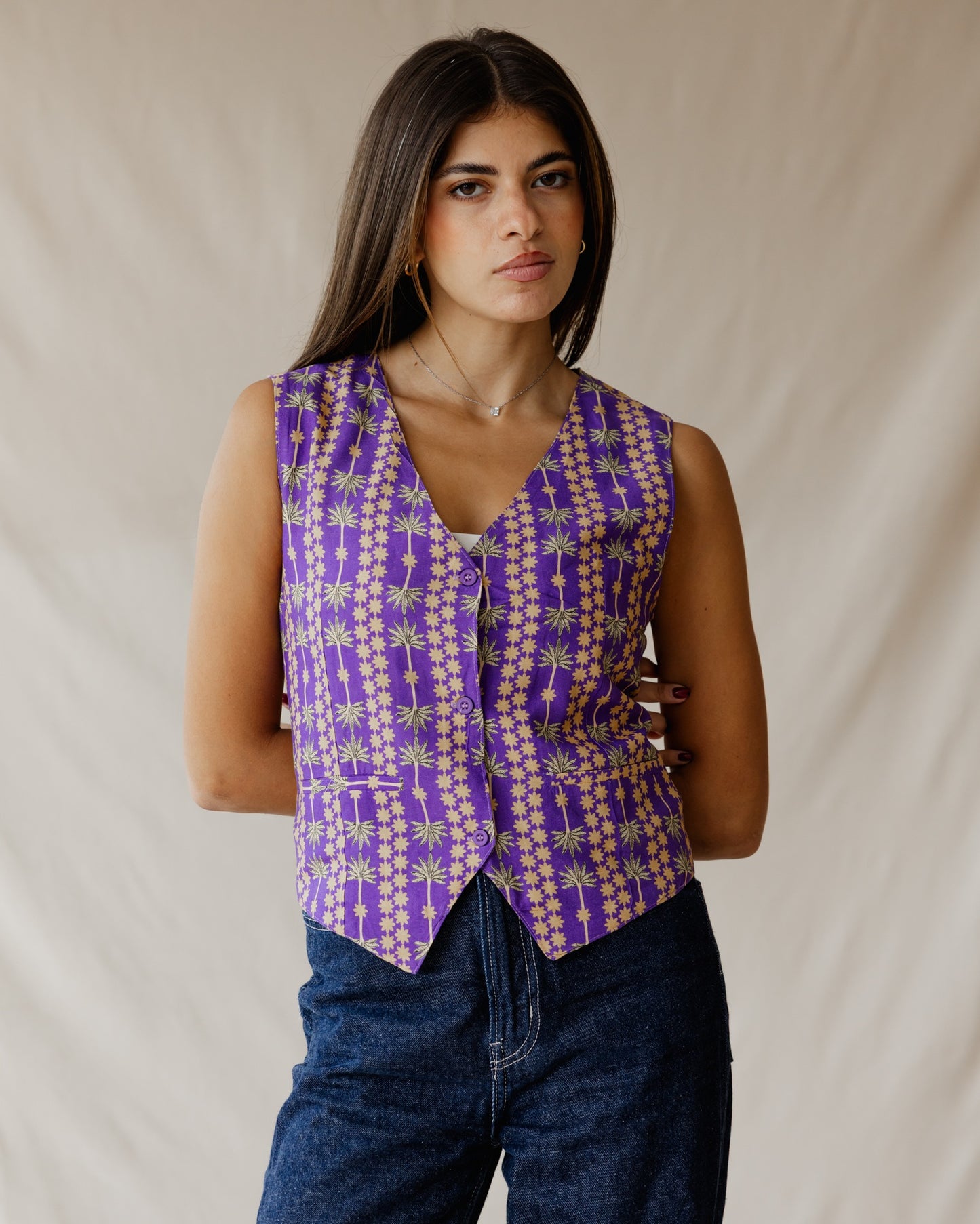 Palms Vest Purple