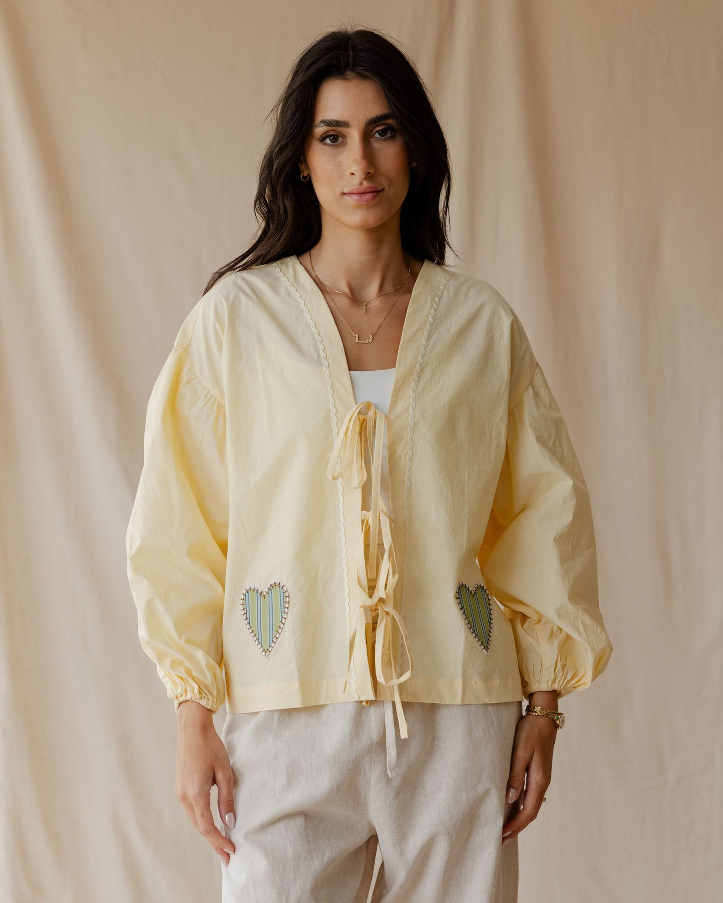 Heartstrings Yellow Blouse