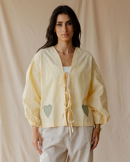 Heartstrings Yellow Blouse
