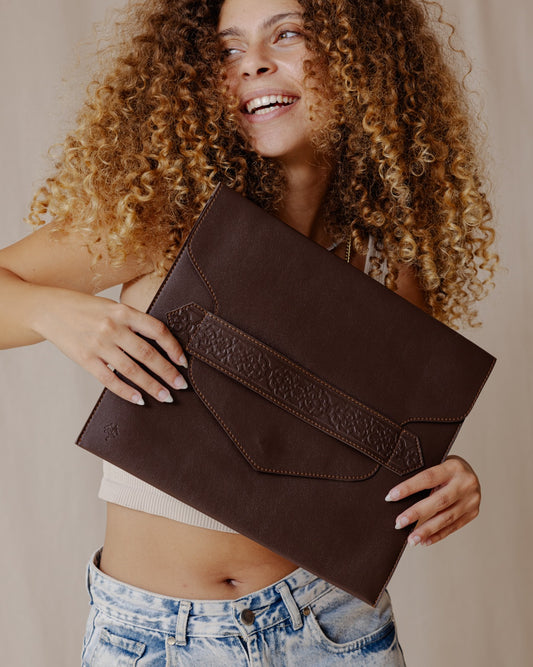Jali Laptop Sleeve Brown