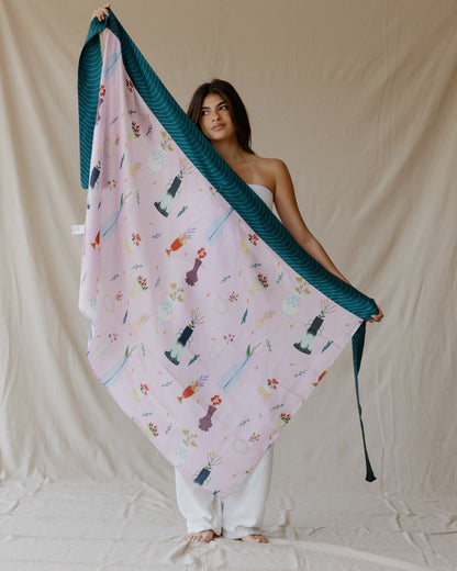 Botanical Daydream Sarong Rosa
