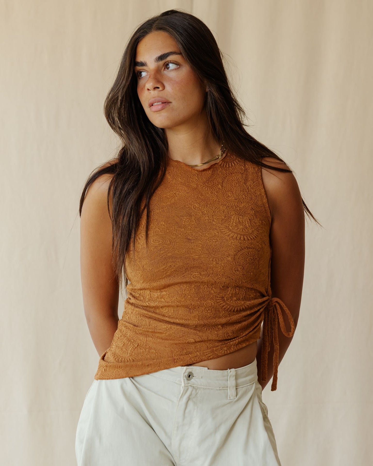 Terra Lace Brown Top