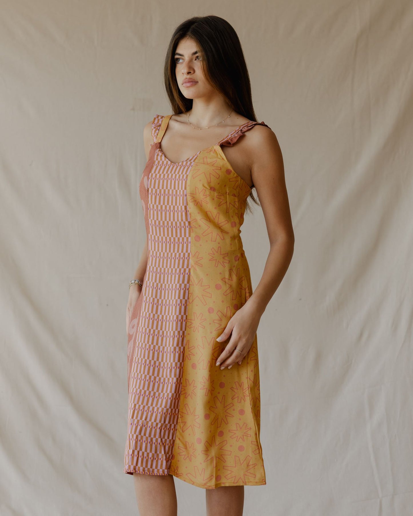 Vestido de festa Terra Patch