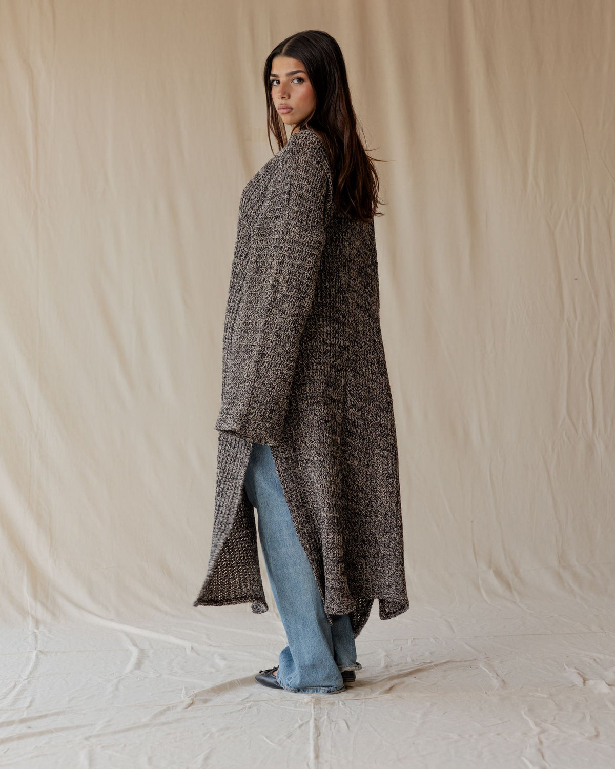 Mara Black Knit Cardigan