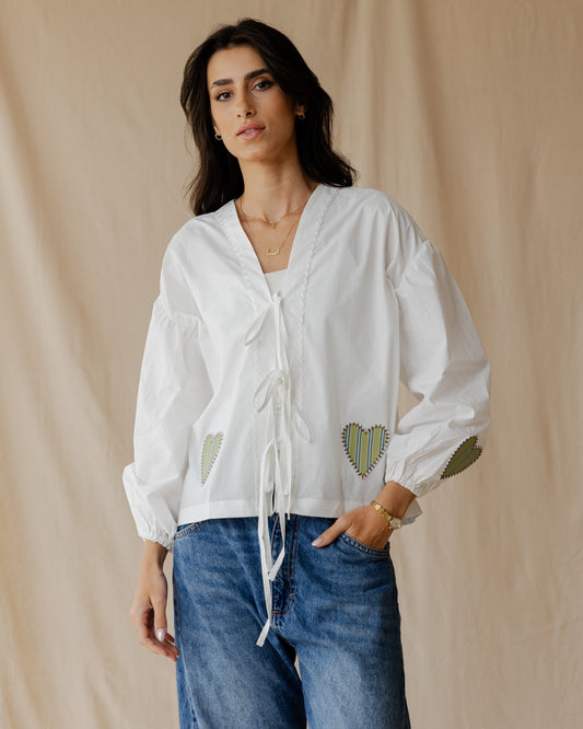 Heartstrings White Blouse
