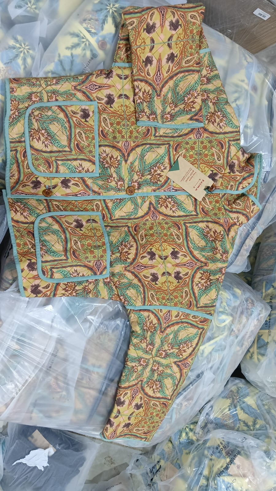 Citrus Courtyard Quilted Jacket