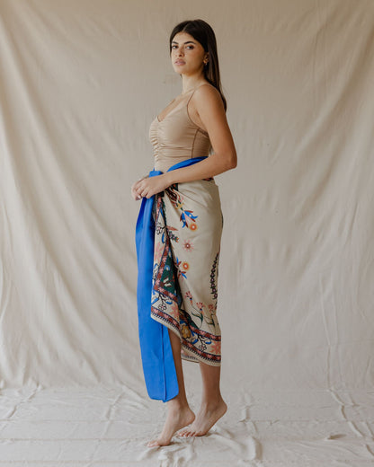 Tamara Palm Sarong Beige