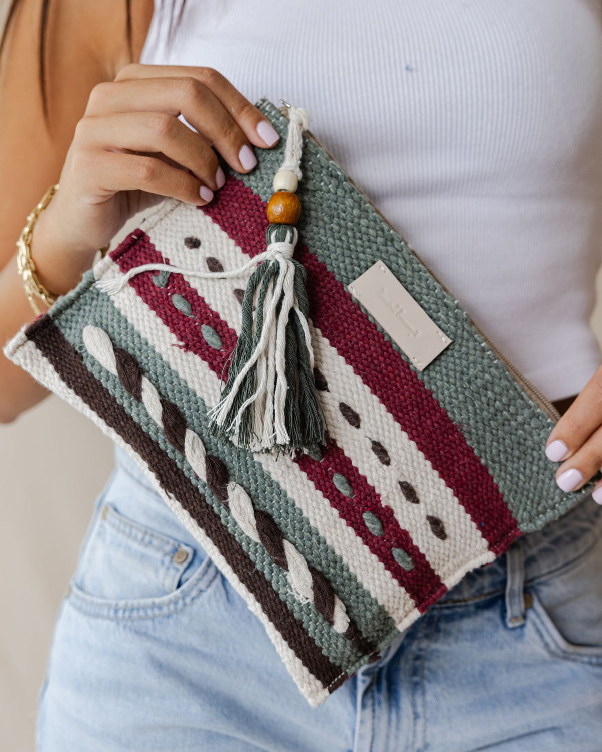 Terra Weave Olive Pouch