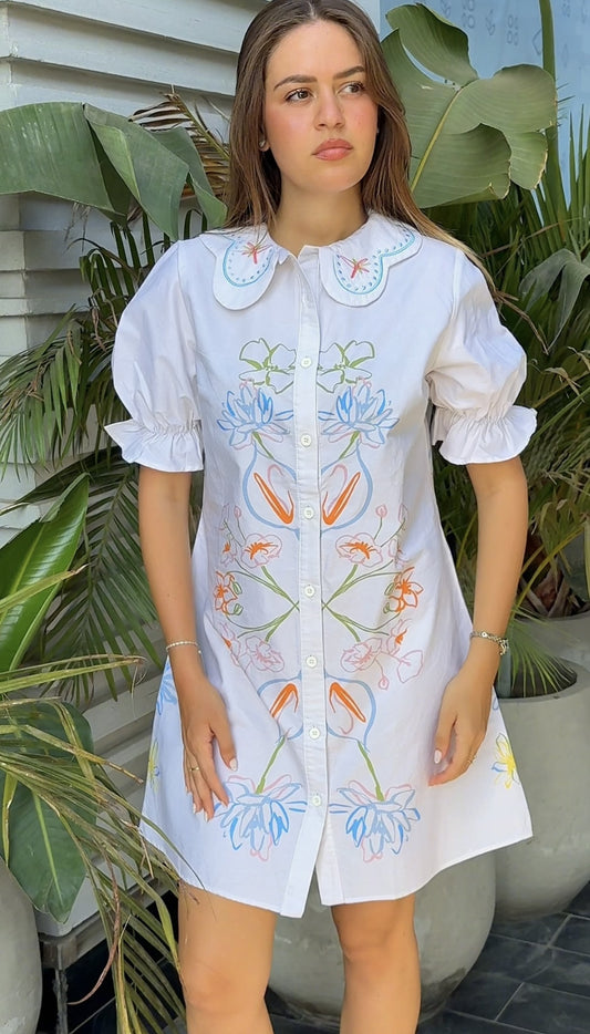 Vestido blanco de Amber Garden