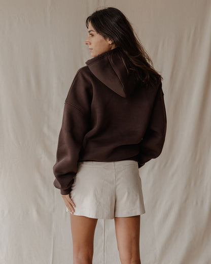 Sudadera con Capucha Palma Marrón