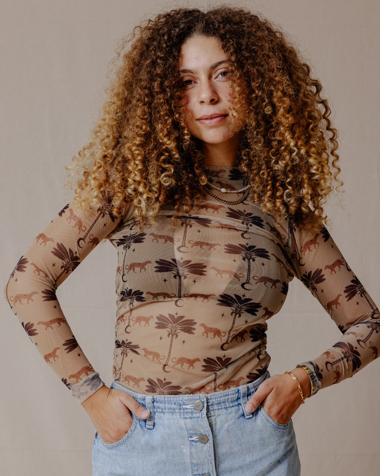 Top de malla Glam de Oasis