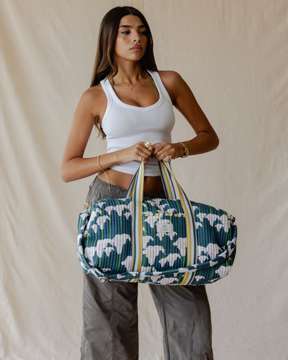 Midnight Lily Duffle Bag