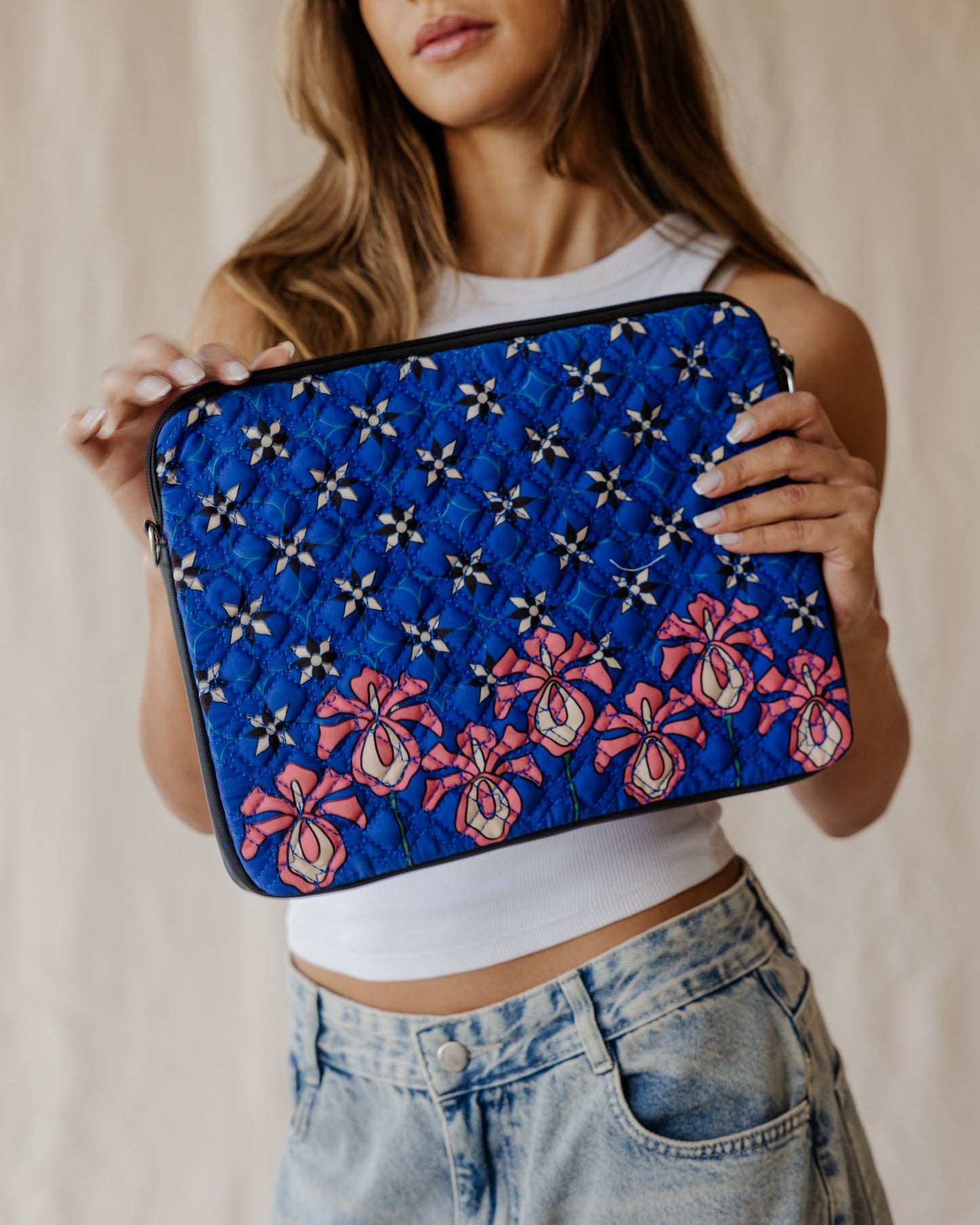 Funda Acolchada Midnight Bloom