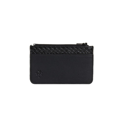 Schwarzer SnakeSkin-Karten halter