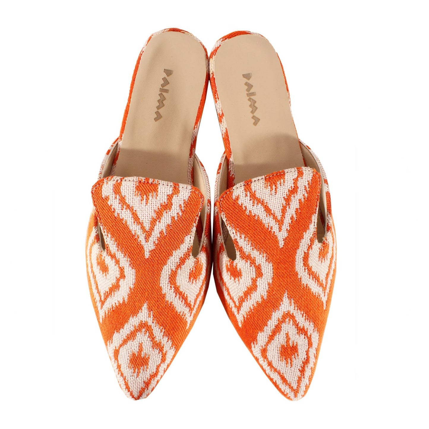 Inca x Palma Pointy Mules Buccia d'Arancia