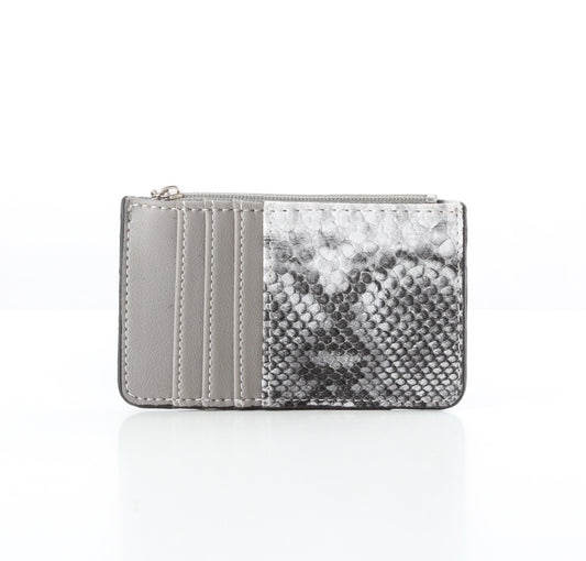 Grauer SnakeSkin-Karten halter