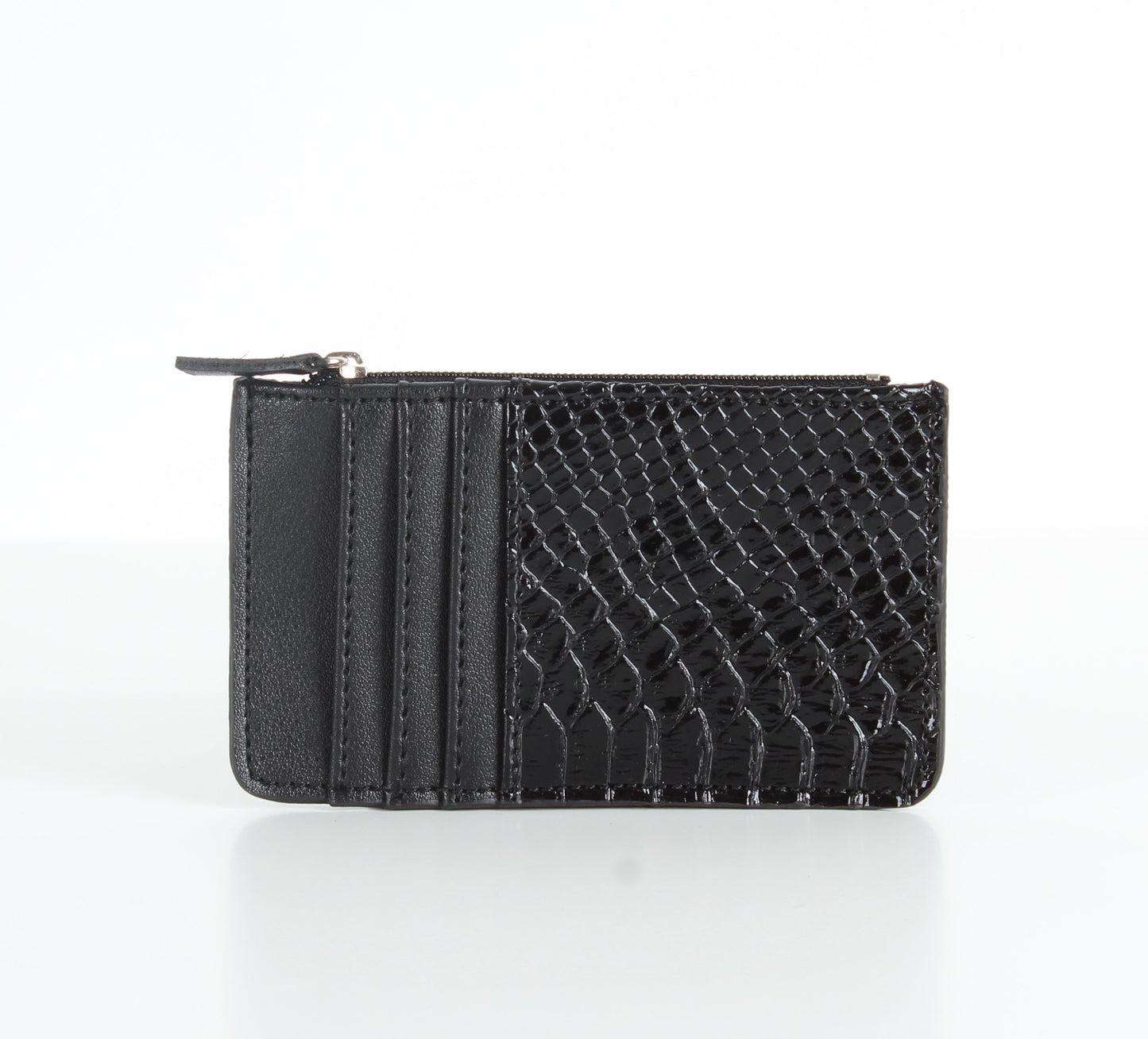 Schwarzer SnakeSkin-Karten halter