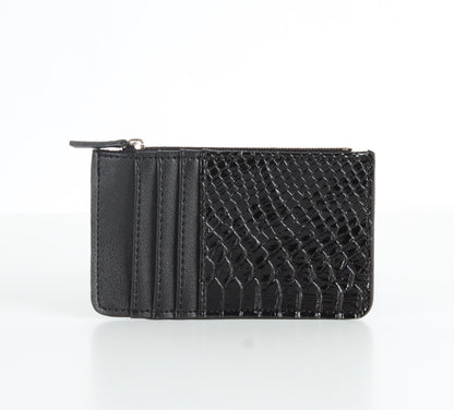 Schwarzer SnakeSkin-Karten halter
