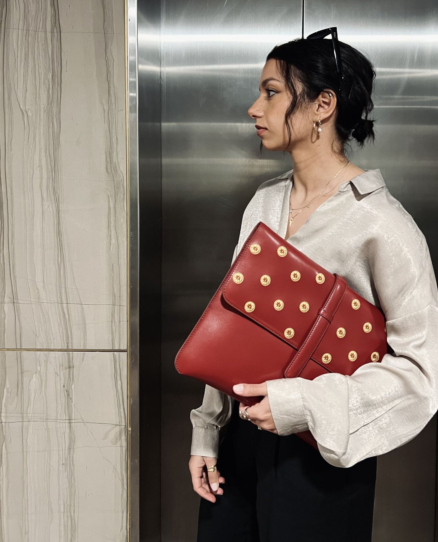 Bohemian Laptop Sleeve Burgundy
