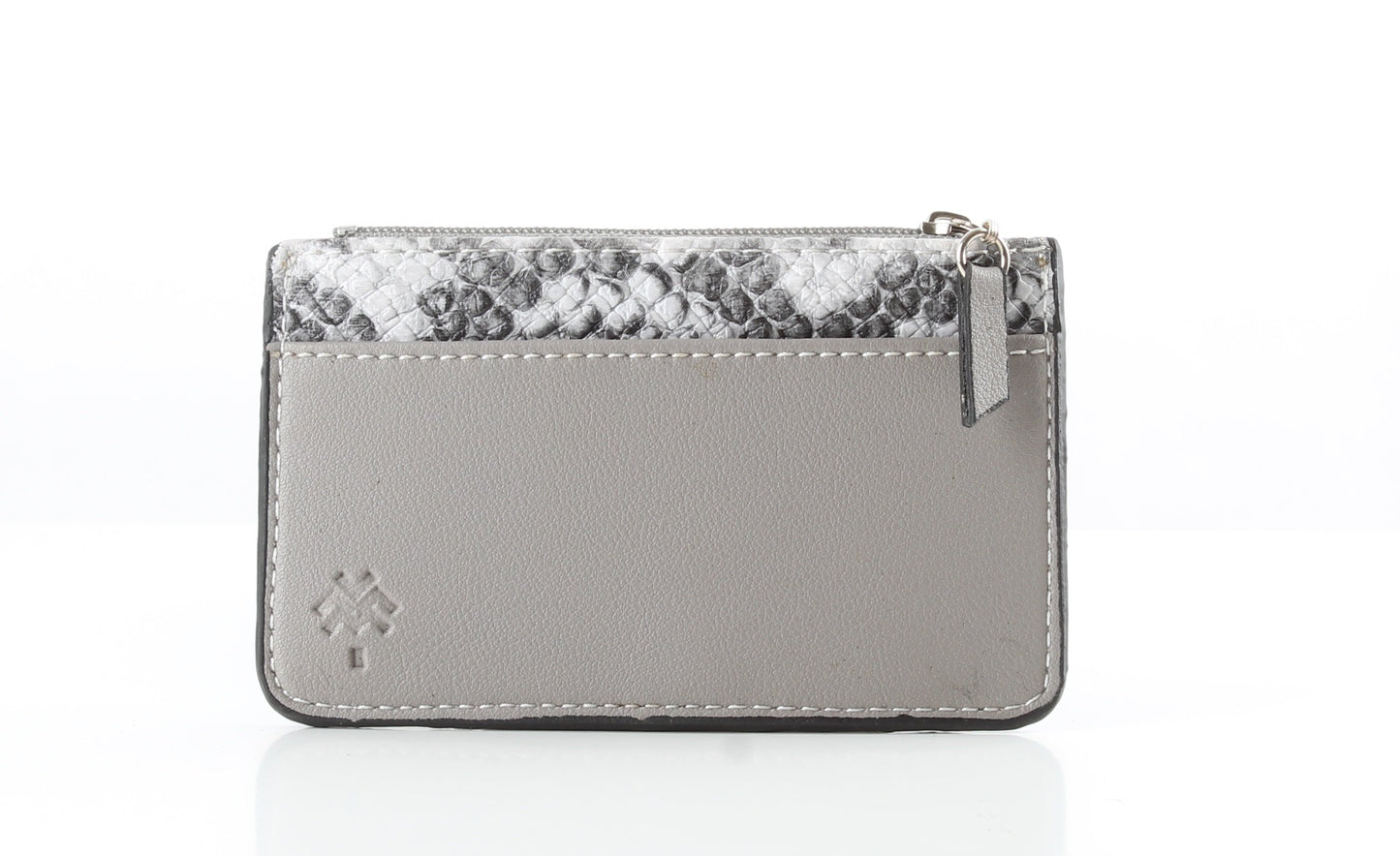 Grauer SnakeSkin-Karten halter