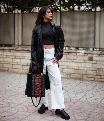 Ethnic Laptop Sleeve In Black
