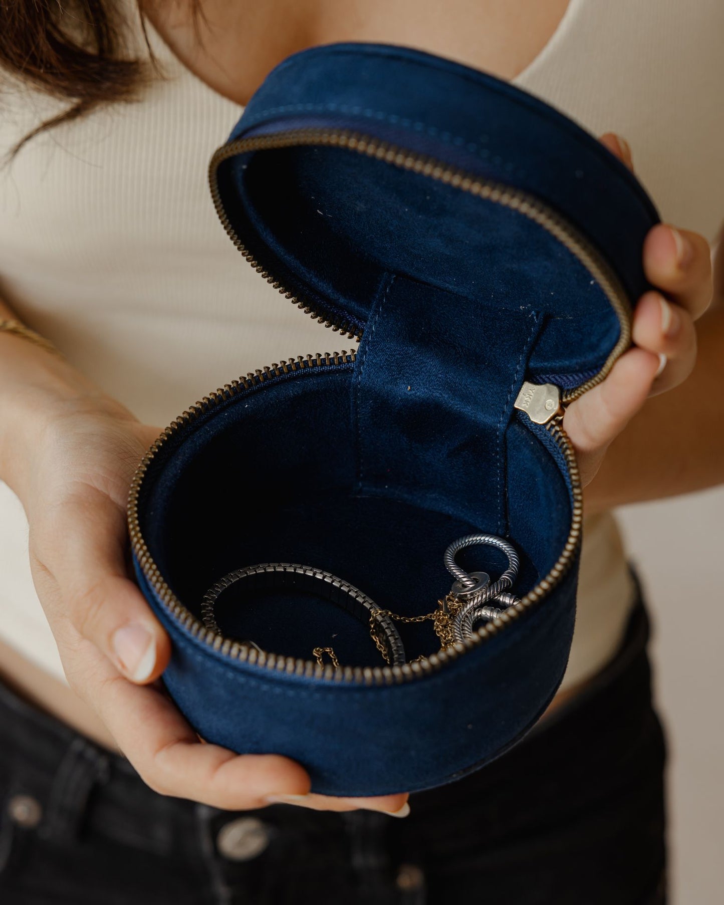 Scatola portagioie Ethnica blu navy