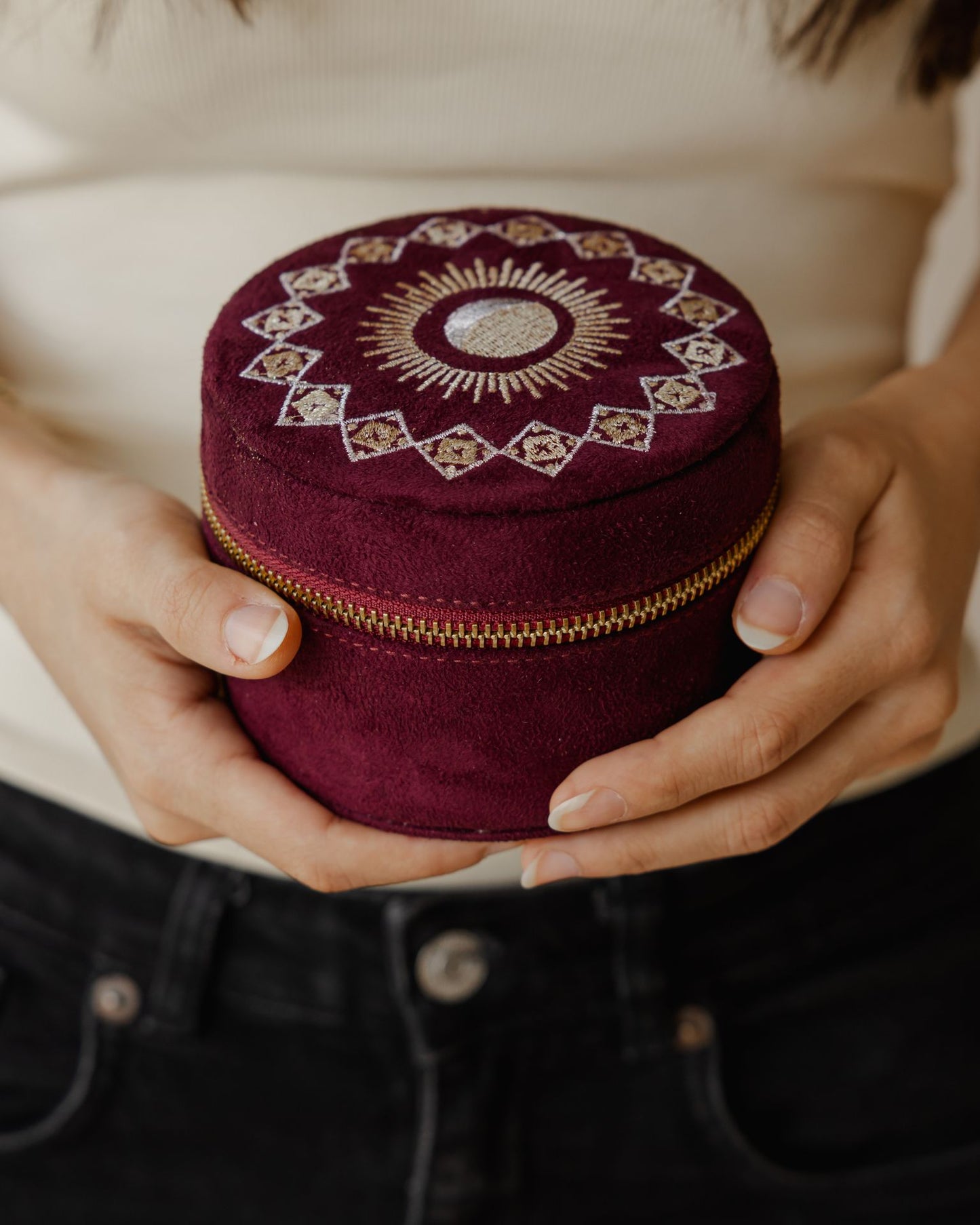 Ethnica Jewellery Box Burgundy