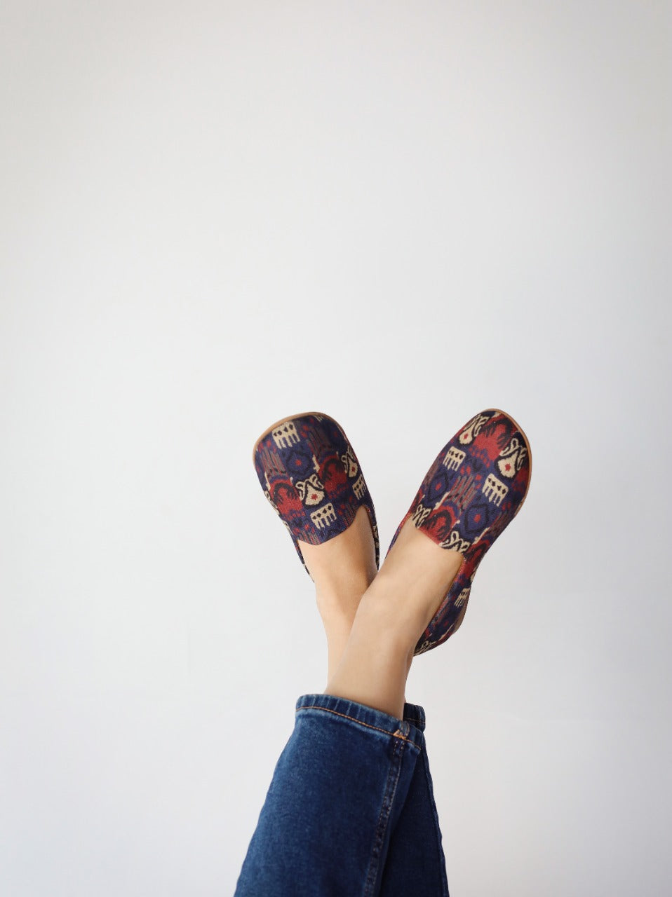 Espadrillas stampate Maya blu