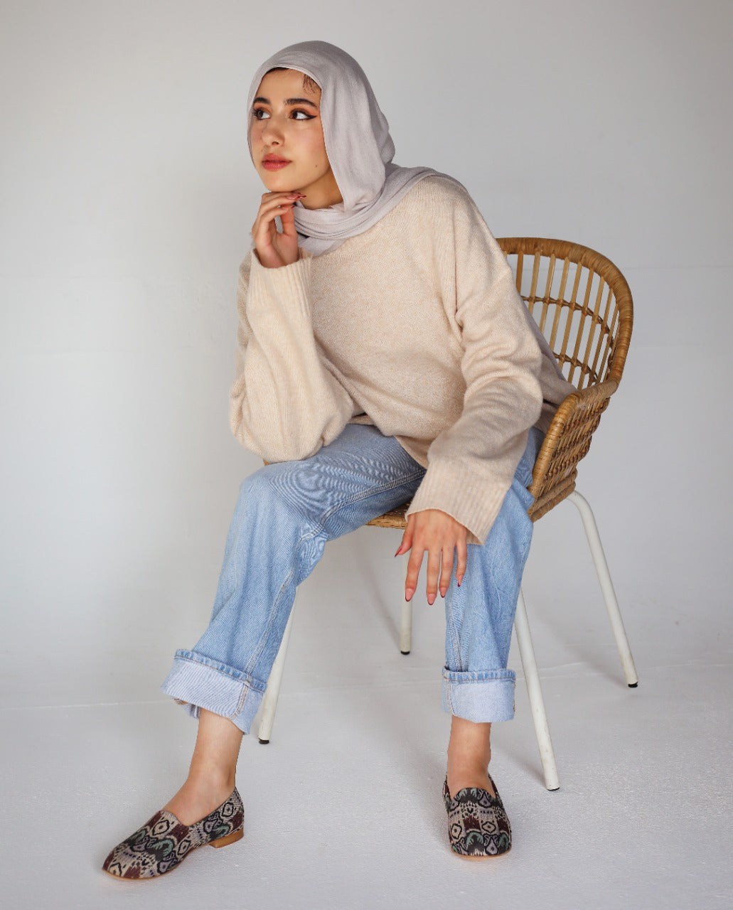 Espadrillas stampate Maya Off-White