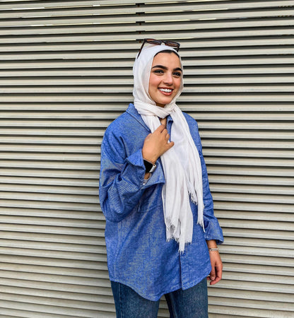 Camisa Básica Cálida Azul Bebé