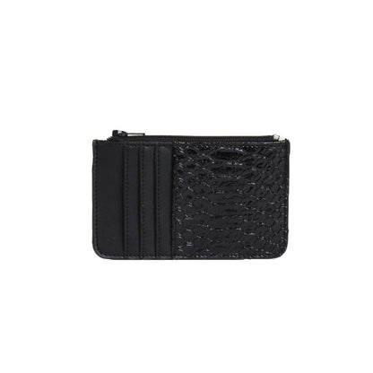 Schwarzer SnakeSkin-Karten halter
