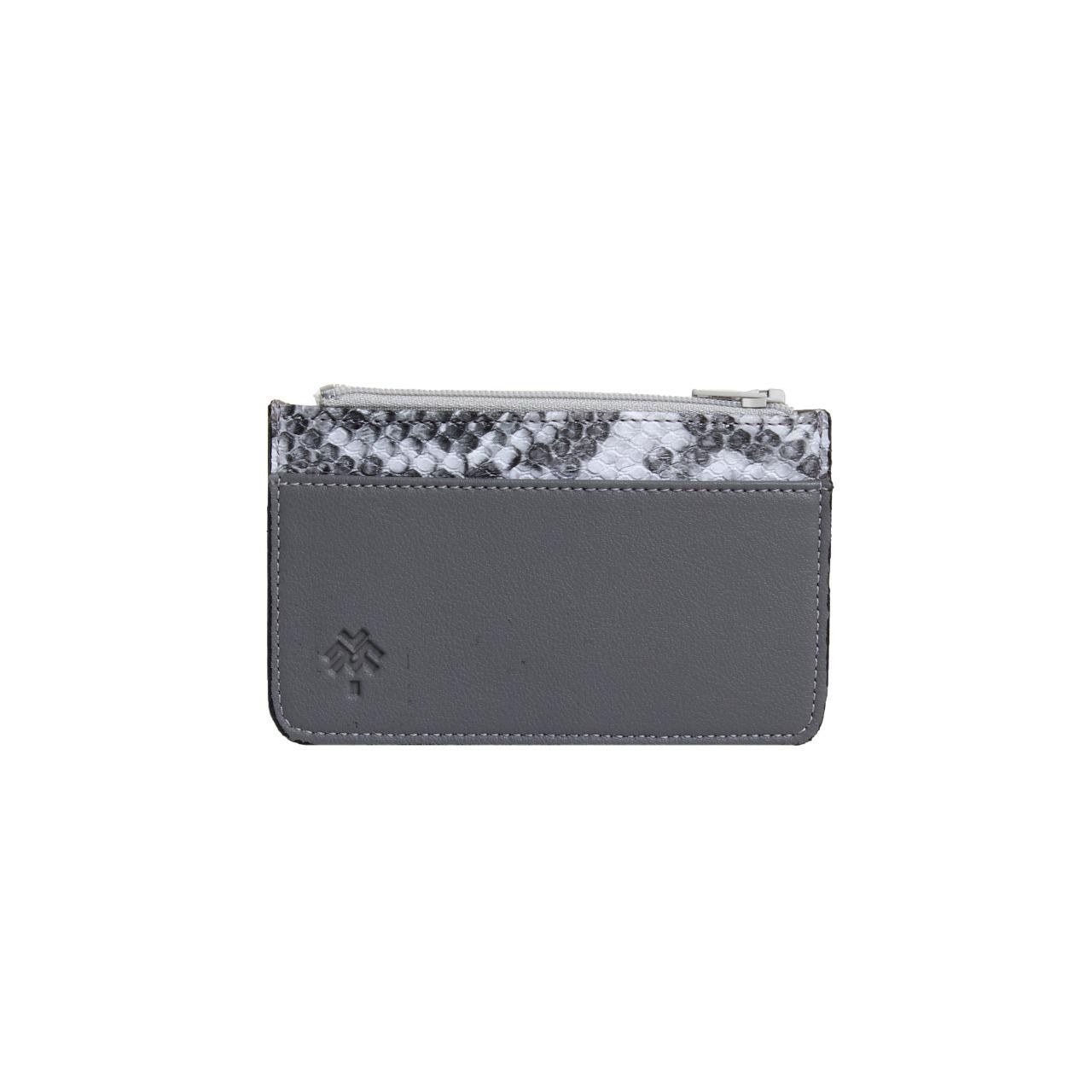 Grauer SnakeSkin-Karten halter