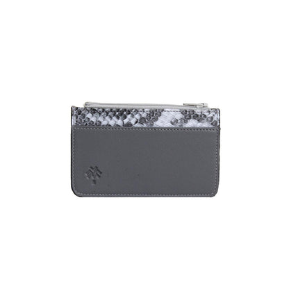 Grauer SnakeSkin-Karten halter
