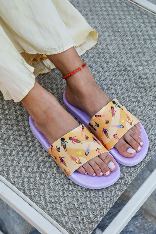 Ciabatte da nuoto per donna Light Peach X Lavender