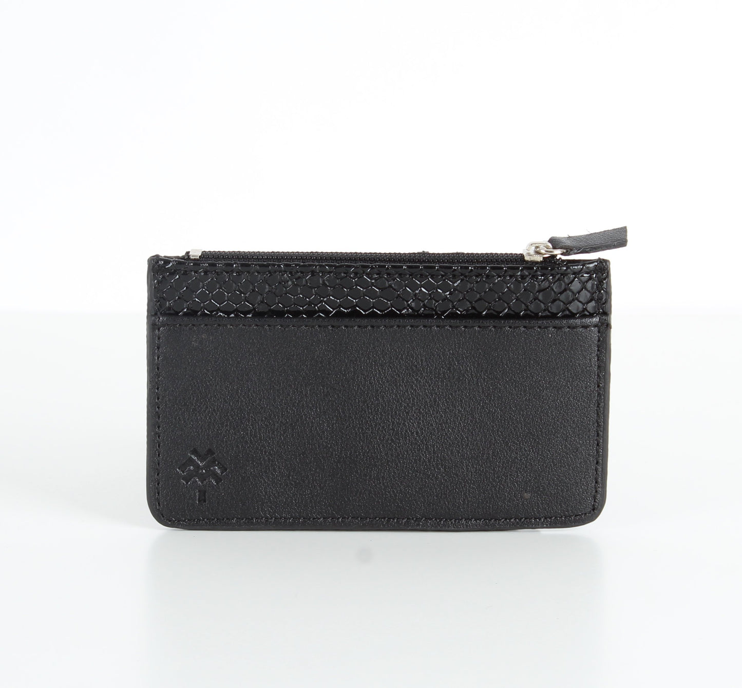 Schwarzer SnakeSkin-Karten halter