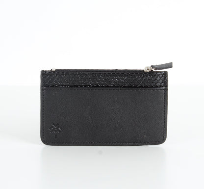 Schwarzer SnakeSkin-Karten halter