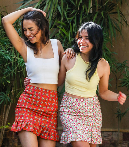 Ophelia Mini Skirt Red