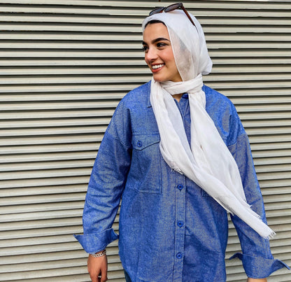 Camisa Básica Cálida Azul Bebé