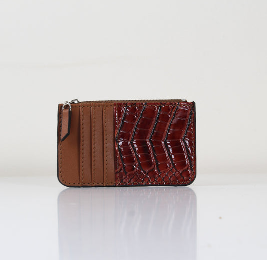 Havane SnakeSkin-Karten halter