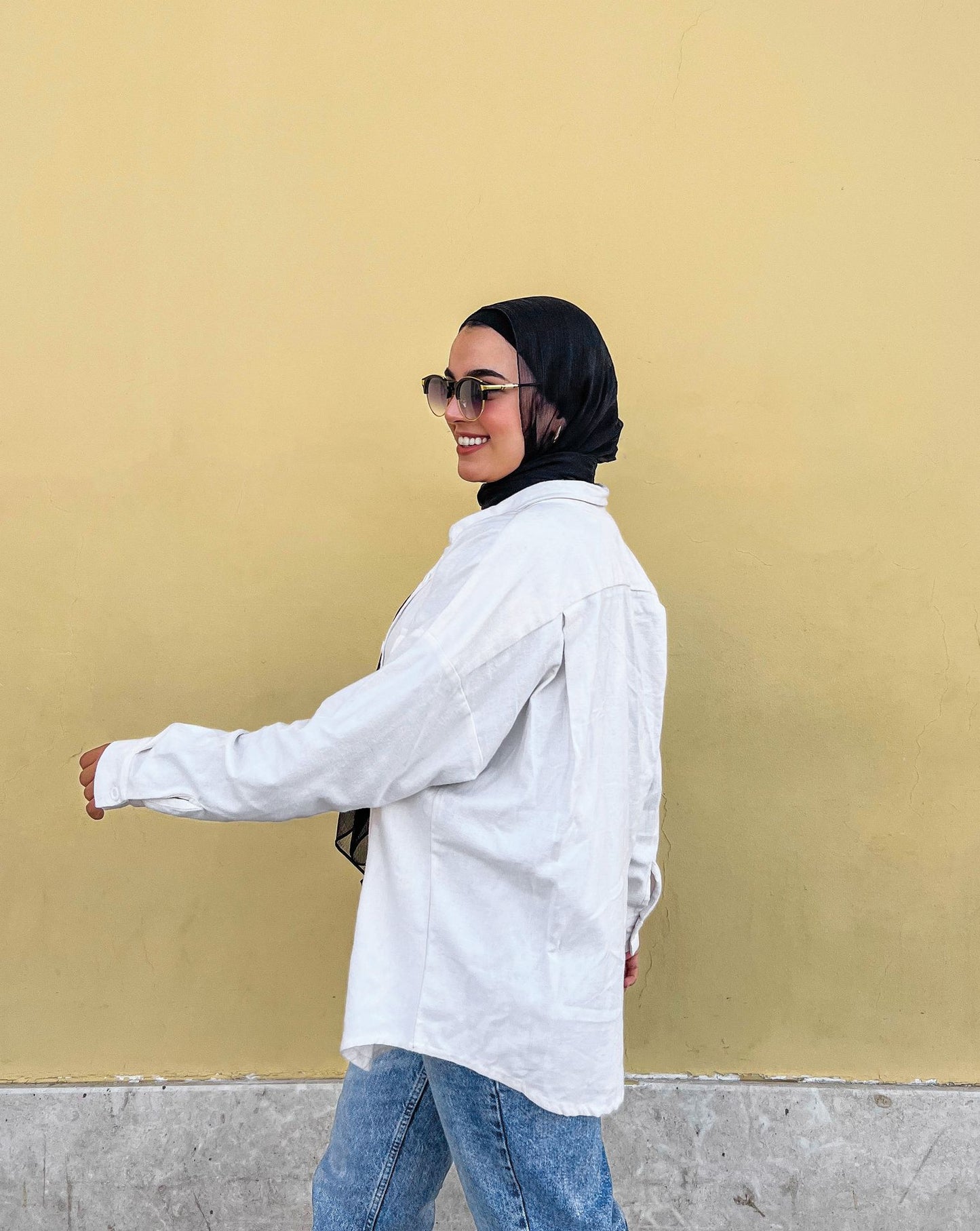 Camisa básica cálida blanca